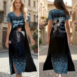 Michael Jackson Short Sleeve Maxi Dress – HOATT19512