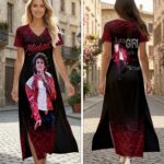 Michael Jackson Short Sleeve Maxi Dress – HOATT19863