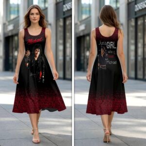 Michael Jackson Sleeveless Knee-Length Dress - HOATT19745