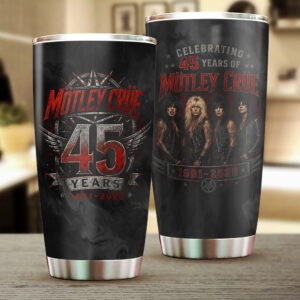 Mötley Crüe 45 Years Anniversary Tumbler Cup - TANTN24535