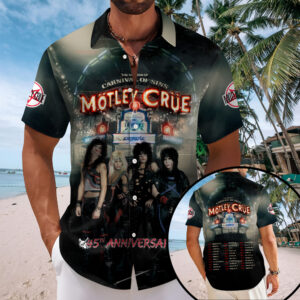 Mötley Crüe Short Sleeve Button-Down Shirt – TMTHU7821