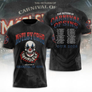 Mötley Crüe Tour 2026 3D Apparel - TANTN24437