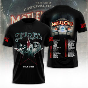 Mötley Crüe Tour 2026 3D Apparel - TANTN24442