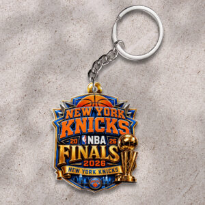 New York Knicks 2026 NBA Finals Champions Custom Shape 2-sided Keychain - HOATT19897
