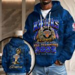 New York Knicks 2026 NBA Finals Champions 3D Unisex Waffle Hoodie – HOATT19265