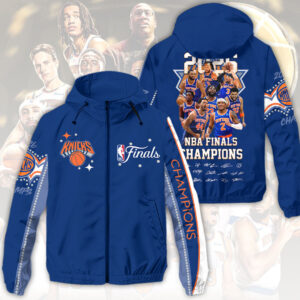 New York Knicks 2026 NBA Finals Champions 3D Windbreaker Jacket - HOATT19173