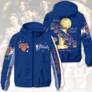 New York Knicks 2026 NBA Finals Champions 3D Windbreaker Jacket - HOATT19174