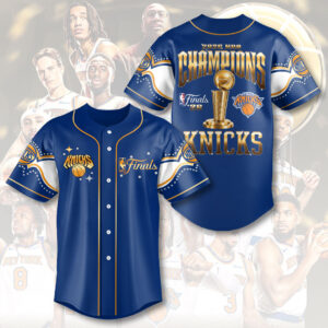 New York Knicks 2026 NBA Finals Champions Baseball Jersey - HOATT19424