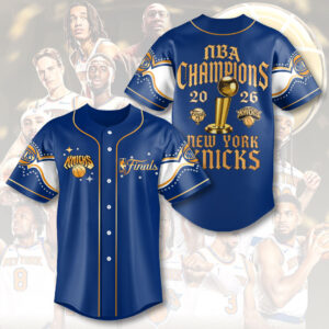 New York Knicks 2026 NBA Finals Champions Baseball Jersey - HOATT19425