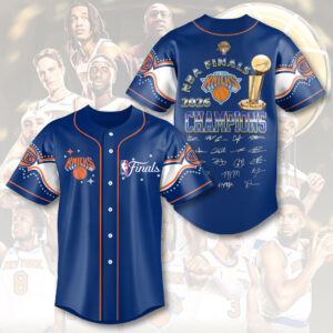 New York Knicks 2026 NBA Finals Champions Baseball Jersey - HOATT19426