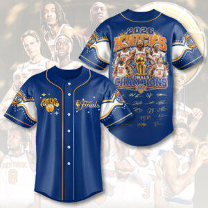New York Knicks 2026 NBA Finals Champions Baseball Jersey - HOATT19895