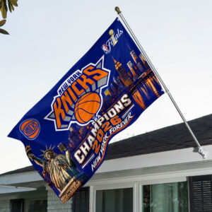 New York Knicks 2026 NBA Finals Champions 3D Double-side House Flag - HOATT19901