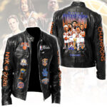 New York Knicks 2026 NBA Finals Champions Motorcycle Leather Jacket – HOATT19541