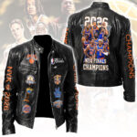 New York Knicks 2026 NBA Finals Champions Motorcycle Leather Jacket – HOATT19506