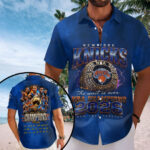New York Knicks 2026 NBA Finals Champions Short Sleeve Button-Down Shirt – TMTHU7250