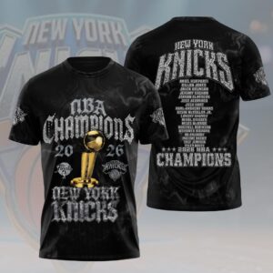 New York Knicks 2026 NBA Finals Champions 3D Apparel - HOATT19266
