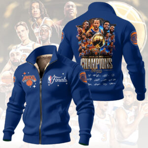 New York Knicks 2026 NBA Finals Champions Thick Knit Fleece Jacket - HOATT19175