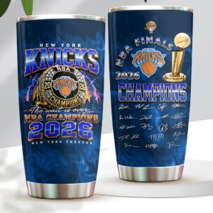 New York Knicks 2026 NBA Finals Champions Tumbler Cup - HOATT19260