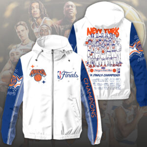 New York Knicks 2026 NBA Finals Champions 3D Windbreaker Jacket - HOATT19247