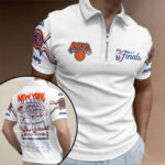 New York Knicks 2026 NBA Finals Champions Zip Polo Shirt – HOATT19245