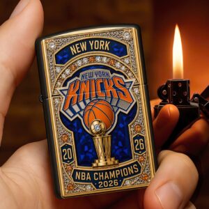 New York Knicks 2026 NBA Finals Champions Zippo Lighter Case (No Insert) - HOATT19256