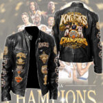 New York Knicks Motorcycle Leather Jacket – GNE7561