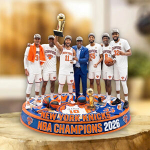 New York Knicks NBA Champions 2026 Custom Shape Acrylic Plaque - TMTHU7479