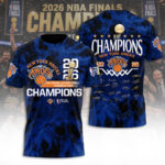 New York Knicks NBA Finals Champions 2026 3D Apparel – TANTN24150