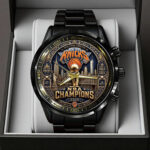 New York Knicks NBA Finals Champions 2026 Black Stainless Steel Watch – TANTN24141