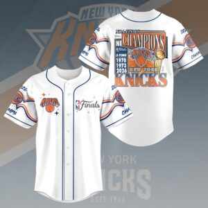 New York Knicks 2026 NBA Finals Champions Baseball Jersey - HOATT19131