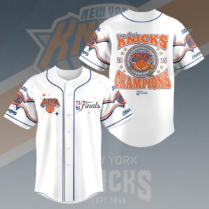 New York Knicks 2026 NBA Finals Champions Baseball Jersey - HOATT19205