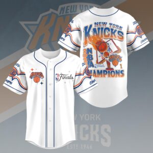 New York Knicks 2026 NBA Finals Champions Baseball Jersey - HOATT19206