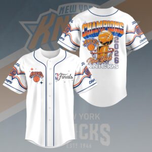 New York Knicks 2026 NBA Finals Champions Baseball Jersey - HOATT19390