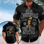 New York Knicks 2026 NBA Finals Champions Short Sleeve Button-Down Shirt – HOATT19164