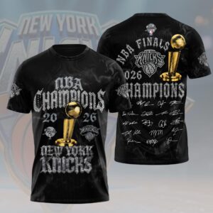 New York Knicks 2026 NBA Finals Champions 3D Apparel - HOATT19166