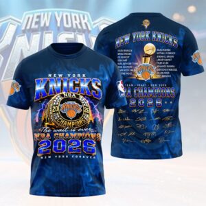 New York Knicks 2026 NBA Finals Champions 3D Apparel - HOATT19172