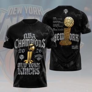 New York Knicks 2026 NBA Finals Champions 3D Apparel - HOATT19207