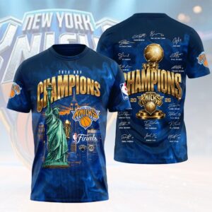 New York Knicks 2026 NBA Finals Champions 3D Apparel -  HOATT19308
