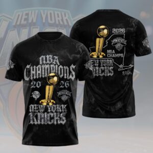 New York Knicks 2026 NBA Finals Champions 3D Apparel -  HOATT19317