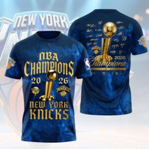 New York Knicks 2026 NBA Finals Champions 3D Apparel -  HOATT19389
