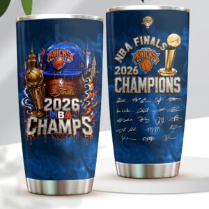 New York Knicks 2026 NBA Finals Champions Tumbler Cup - HOATT19878