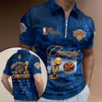 New York Knicks 2026 NBA Finals Champions Zip Polo Shirt – HOATT19851