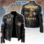 New York Knicks NBA Finals Champions 2026 Motorcycle Leather Jacket – TANTN24322