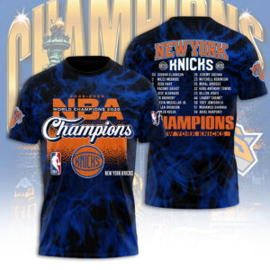 New York Knicks NBA Finals Champions 2026 3D Apparel -  TANTN24151