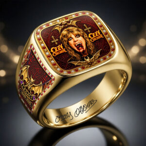 Ozzy Osbourne 3D Engraved Ring - HOATT20029