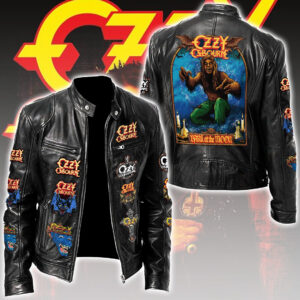 Ozzy Osbourne Motorcycle Leather Jacket - TMTHU7549