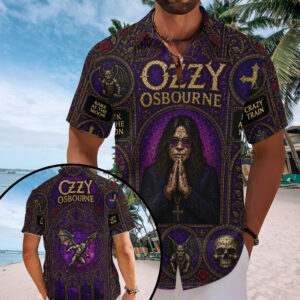 Ozzy Osbourne Short Sleeve Button-Down Shirt – TMTHU7792