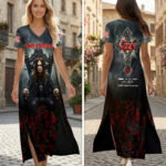 Ozzy Osbourne Short Sleeve Maxi Dress – HOATT19416