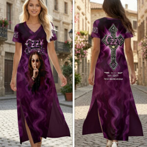 Ozzy Osbourne Short Sleeve Maxi Dress - HOATT19417