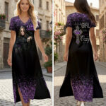 Ozzy Osbourne Short Sleeve Maxi Dress – HOATT19531